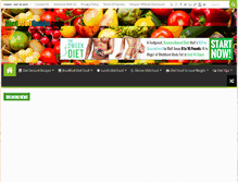 Tablet Screenshot of dietfoodguide.com